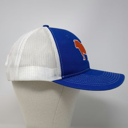 Port Authority Blue White Orange Trucker Hat One Size Bulldog Snapback Law Firm