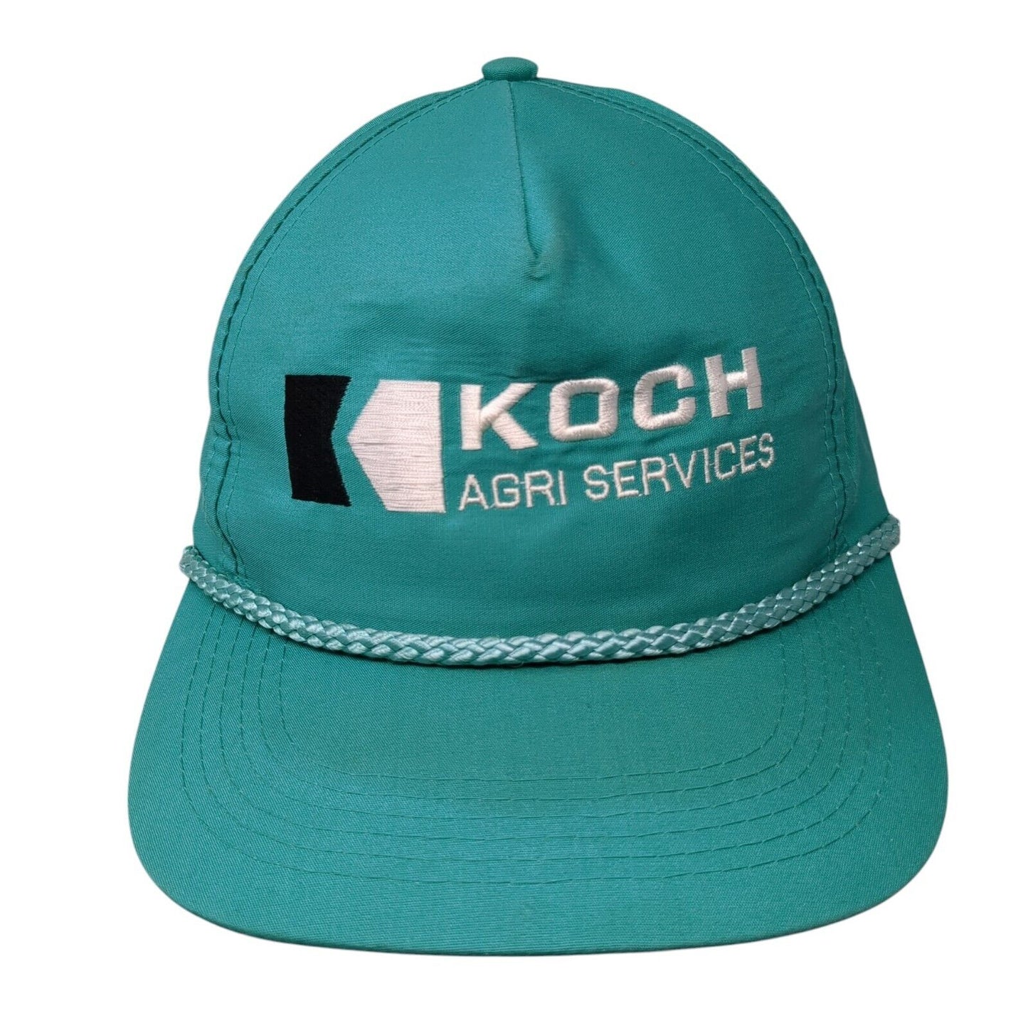 Koch Agri Services Snapback Rope Hat Bluish-Green OSFA Head To Toe