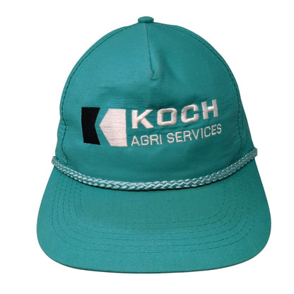 Koch Agri Services Snapback Rope Hat Bluish-Green OSFA Head To Toe