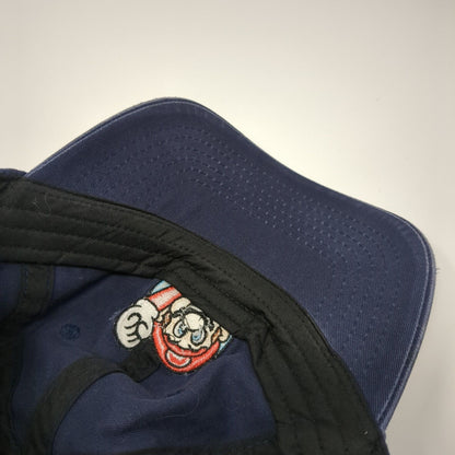 Super Mario Slideback Hat Blue One Size Solid Embroidered Nintendo