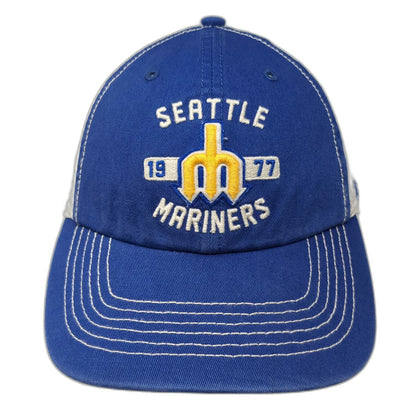 '47 Seattle Mariners MLB Blue Baseball Cap M Mesh Stretch Fit Trident Logo