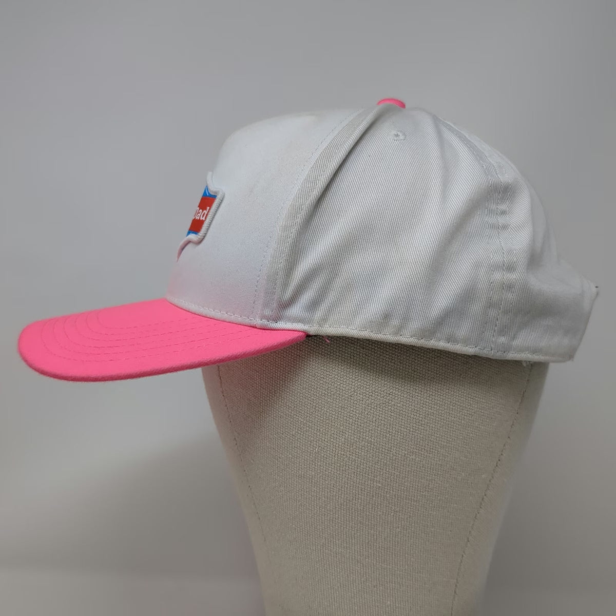 Happy Dad 5 Panel White Pink Blue Red One Size Hard Seltzer Logo Snapback Hat