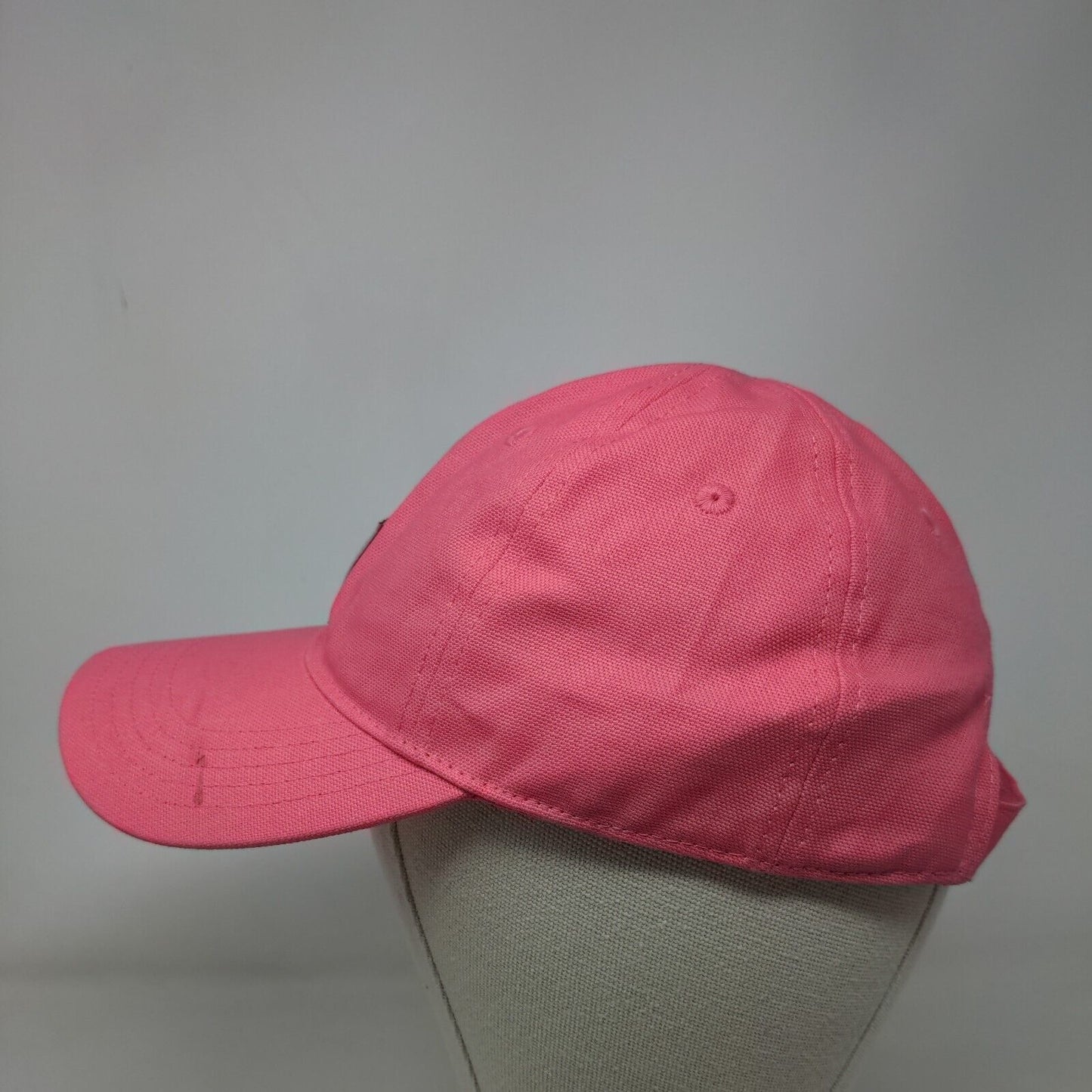 Carhartt Child Strapback Hat Pink OSFM Adjustable Vented Holes 6 Panel Cotton