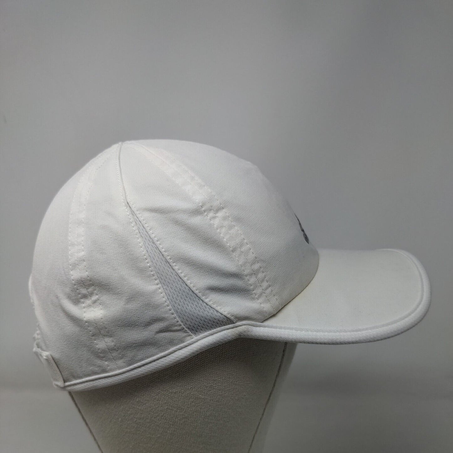 Adidas Aeroready Strapback Hat White One Size Adjustable Breathable 6 Panel