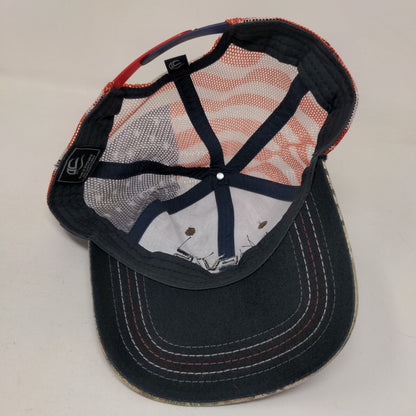 Chevy Trucks Snapback Trucker Hat Multicolor OSFM Patriotic Mesh Outdoor Cap