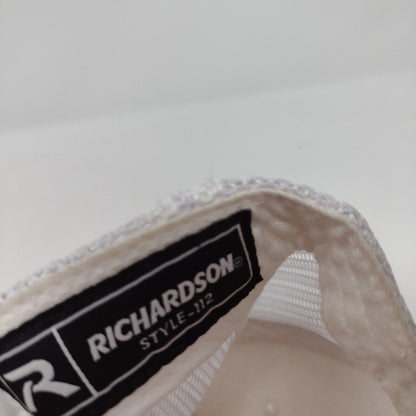 Meridian Speedway Snapback Trucker Hat White OS Adjustable Mesh Back Richardson