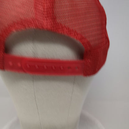 Designer Award Trucker Hat Red OS B&G Equipment Mesh Snapback Patch Vintage