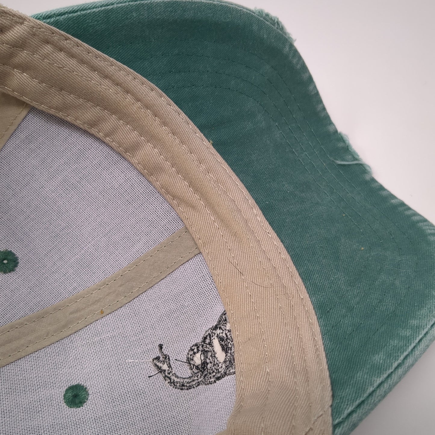 Don't Tread on Me Snapback Mesh Back Trucker Hat Green One Size Adams