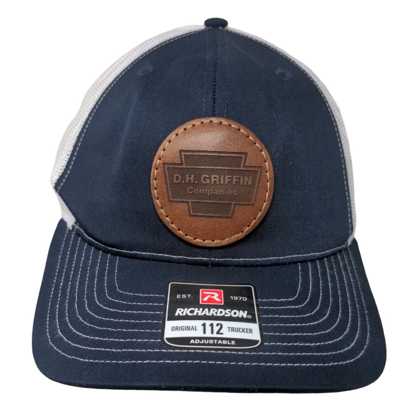 Richardson Men's Snapback Mesh Back Hat Blue White Style 112 DH Griffin Logo