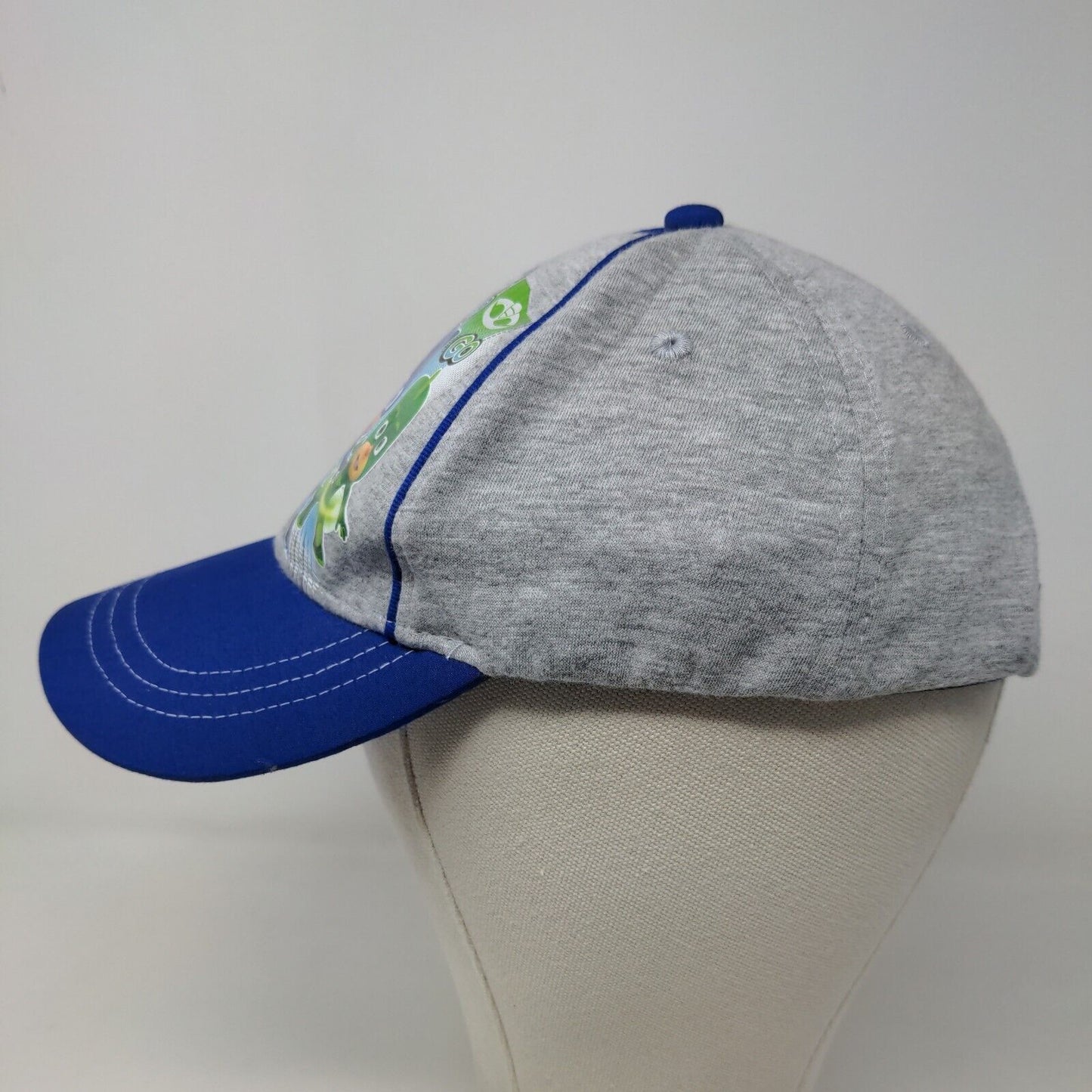 PJ Masks Boy's Strapback Hat Gray Blue Size OSFM Graphic Logo