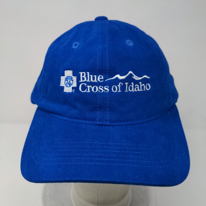 Blue Cross of Idaho Slideback Hat Blue OSFA Adjustable Vented Holes Sportsman