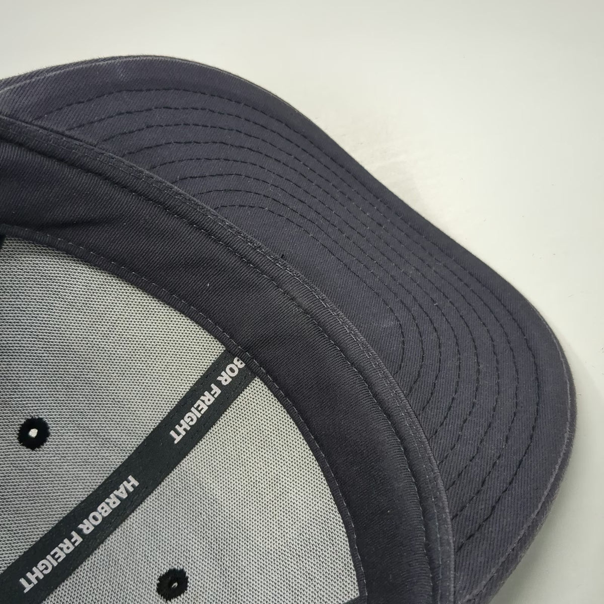 Harbor Freight Trucker Hat Gray One Size Mesh Snapback Patch Logo HFT Est 1977