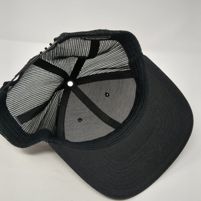 Meridian kiln Snapback Trucker Hat Black OS Adjustable Mesh Back Richardson