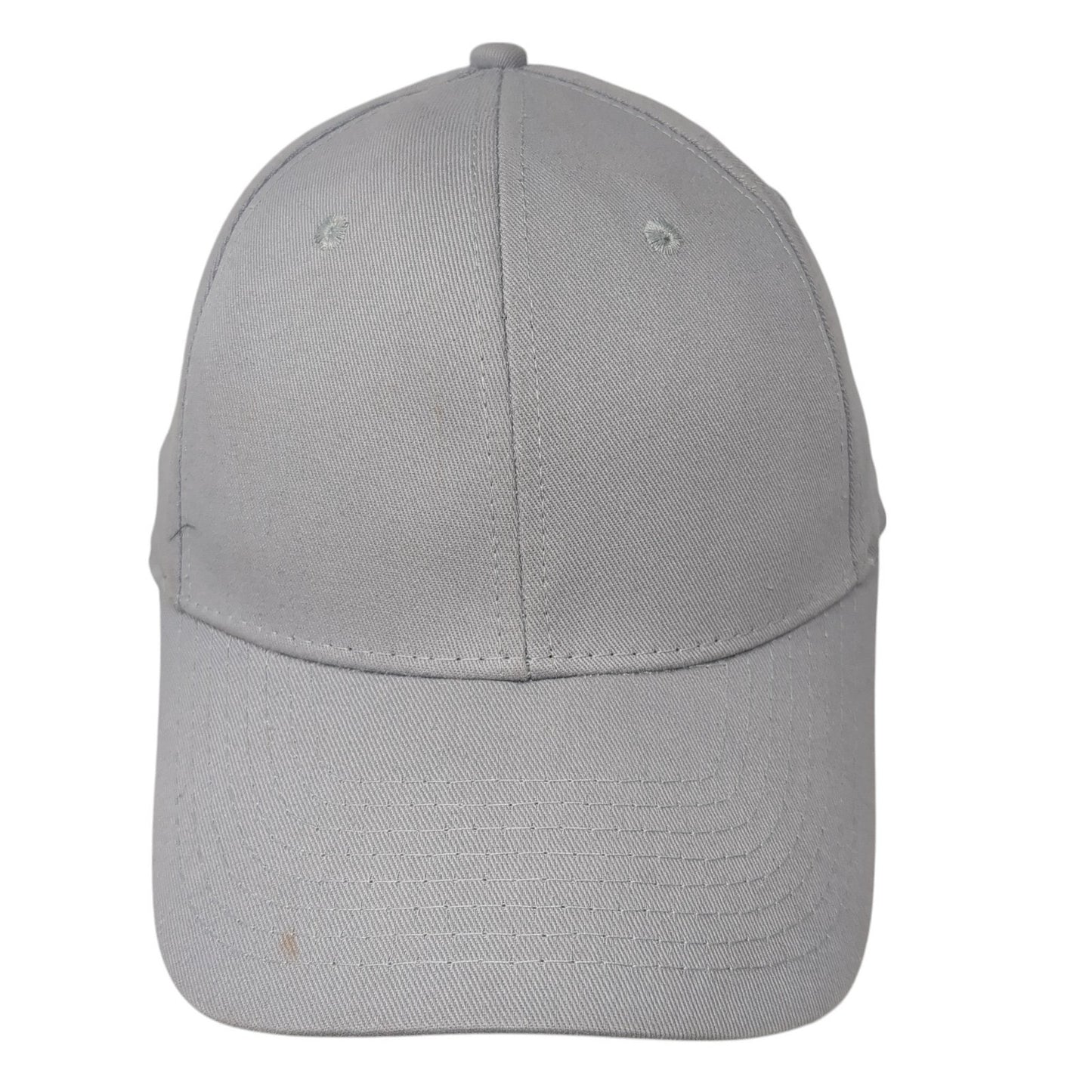 Cobra Snapback Hat Gray One Size Solid Adjustable Vent Holes Blank