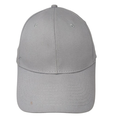 Cobra Snapback Hat Gray One Size Solid Adjustable Vent Holes Blank