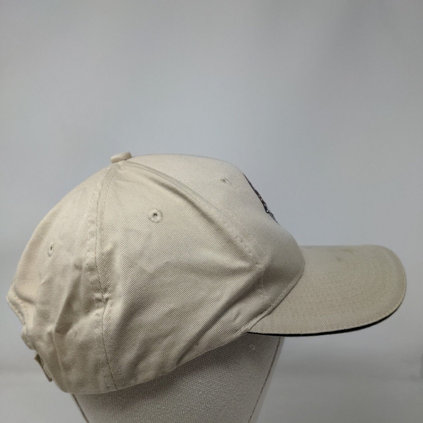 Stoeppelwerth & Associates Strapback Hat Tan Adjustable Embroidered Compass Logo