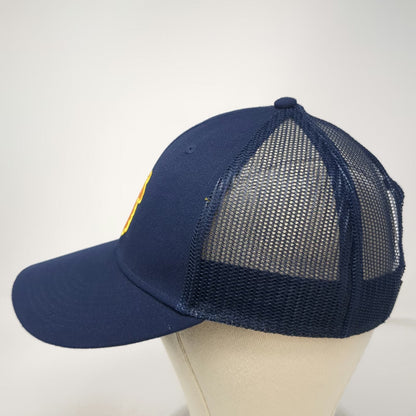 Cotopaxi Trucker Hat Blue One Size Llama Embroidered Logo Mesh Back Snapback