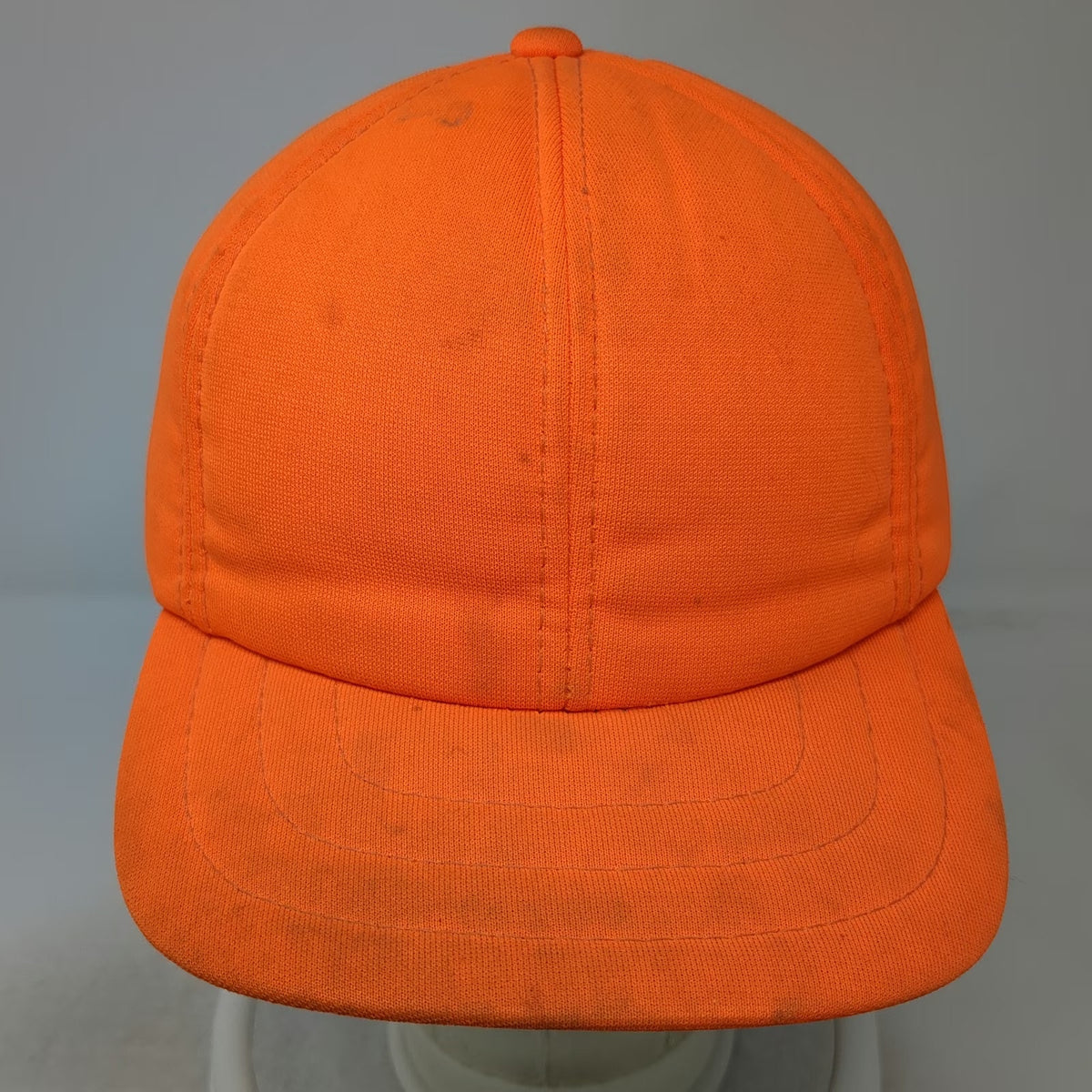 dh Headwear Baseball Cap Orange L Green Underbrim Fitted Hunting Blank Hat