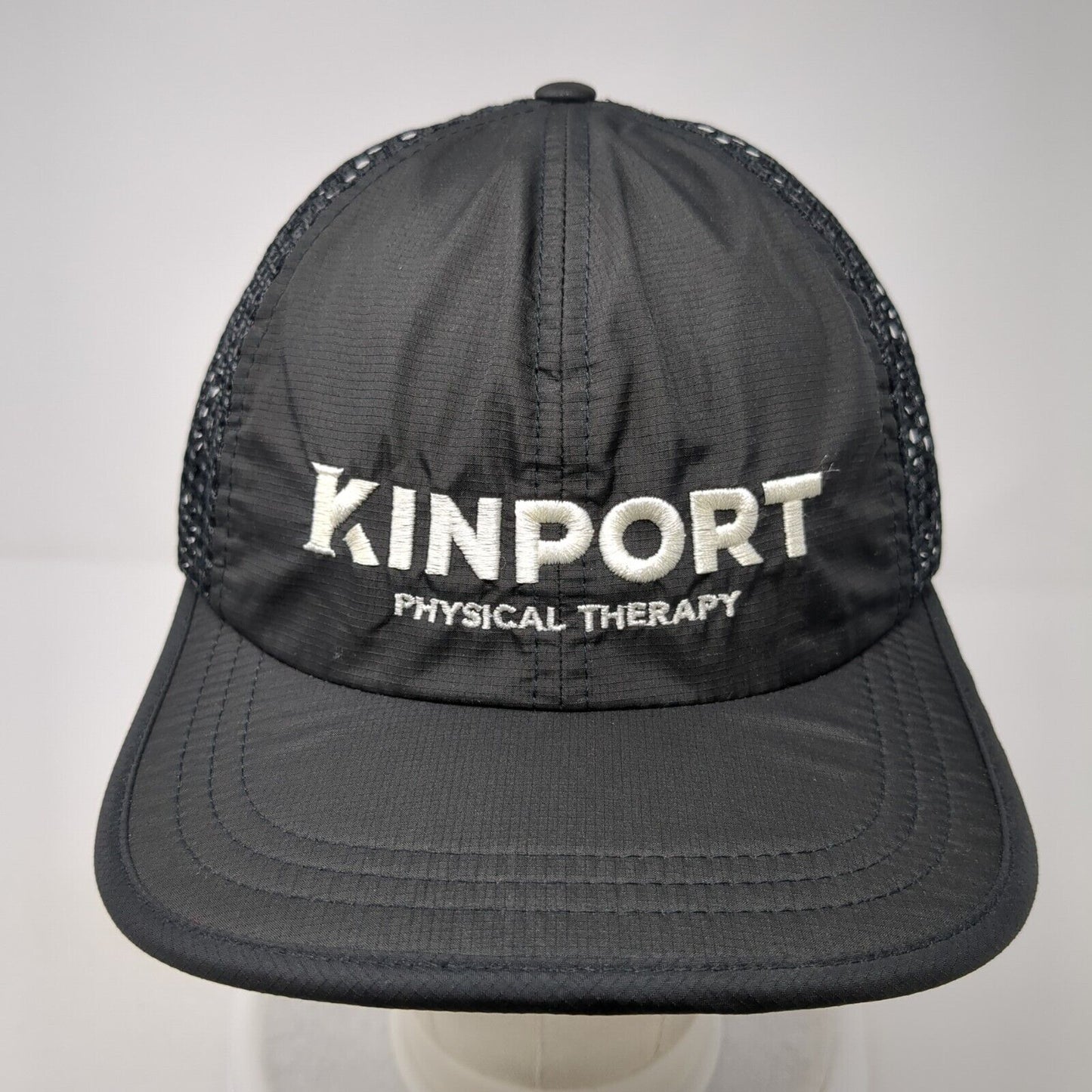 Kinport Physical Therapy Strapback Trucker Hat Black One Size Adjustable