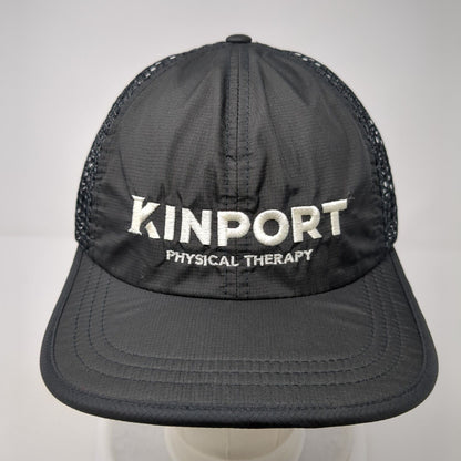 Kinport Physical Therapy Strapback Trucker Hat Black One Size Adjustable