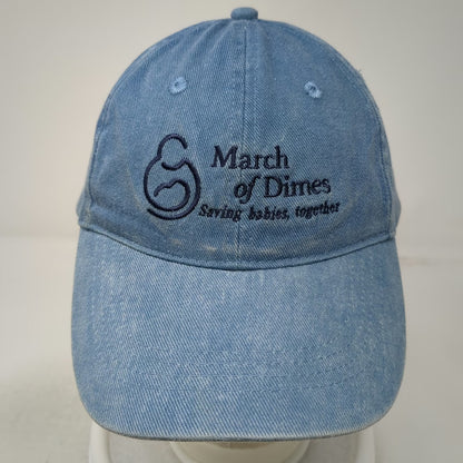OTTO Baseball Cap Blue One Size Slideback Embroidered March of Dimes Logo Hat
