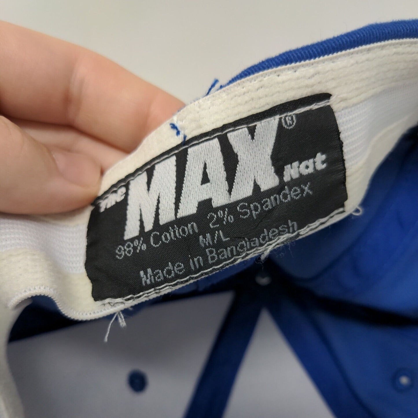 Lyons Concrete Construction Fitted Hat Blue M/L Embroidered The Max Nat