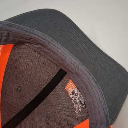 Richardson Trucker Hat Gray Orange OSFM Mesh Back Lennon Crane 1975 Construction