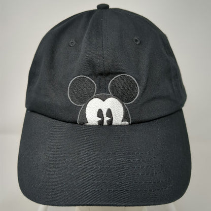 Disney Mickey Mouse Baseball Cap Black One Size Comic Strip Underbrim Slider Hat