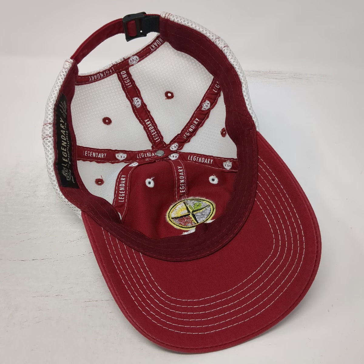 Legendary Baseball Cap Red White One Size Tamarack Resort Osprey Meadows Hat