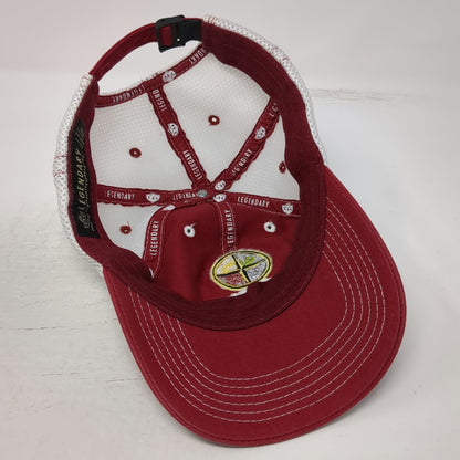 Legendary Baseball Cap Red White One Size Tamarack Resort Osprey Meadows Hat