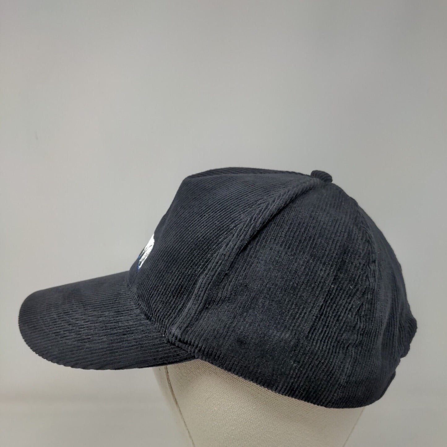 Alaska Polar Bear Snapback Hat Black One Size Corduroy Embroidered