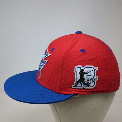 Connecticut Capitals Pukka Cap Red Blue Size S Flat Brim A-Flex Embroidered Hat