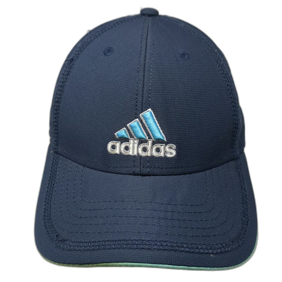 Adidas Baseball Cap Blue One Size Strapback Embroidered Logo Climalite Hat