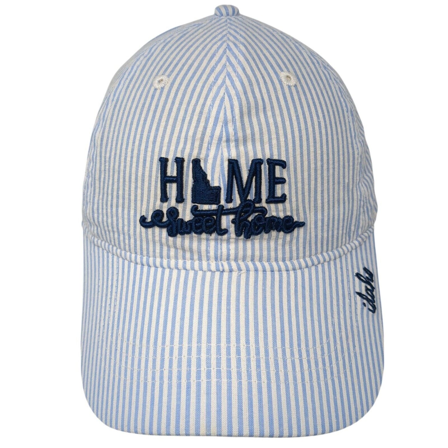 Idaho Home Sweet Home Slideback Hat Multi One Size Striped Embroidered