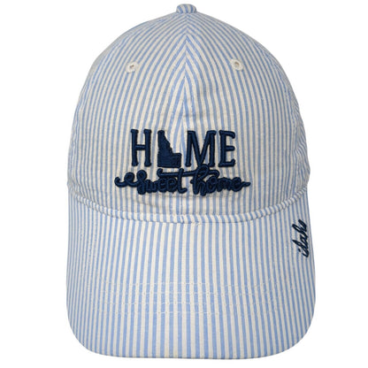 Idaho Home Sweet Home Slideback Hat Multi One Size Striped Embroidered