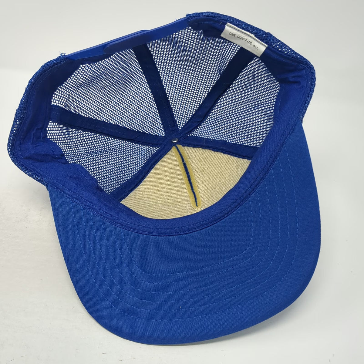 Bitburg Rod & Gun Club Germany Blue Trucker Hat One Size Mesh Snapback Rope