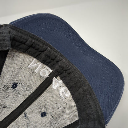 No 46 Biden Strapback Hat Blue OSFA Adjustable Embroidered 6 Panel Unionwear