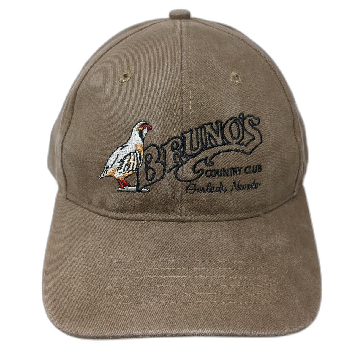 Richardson Baseball Cap Brown OS Bruno's Country Club Gerlach Nevada Strapback