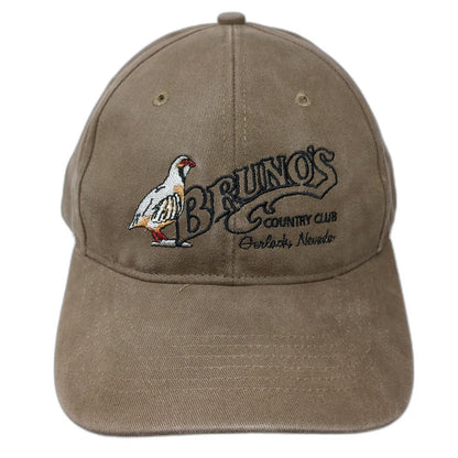 Richardson Baseball Cap Brown OS Bruno's Country Club Gerlach Nevada Strapback
