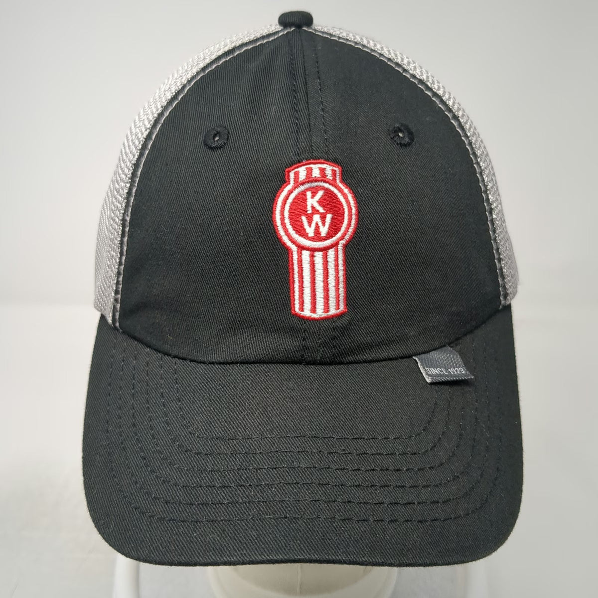 Kenworth Baseball Cap Black Silver One Size Strapback The Worlds Best Mesh Hat