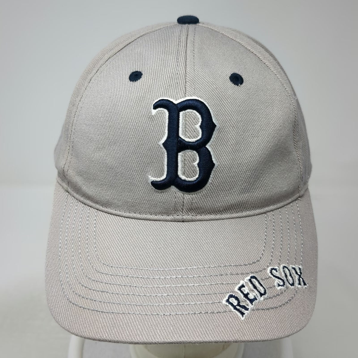 Boston Red Sox MLB Fan Favorite Baseball Cap Gray Blue White One Size Strapback