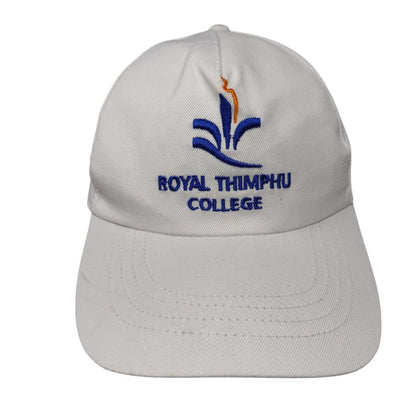 Royal Thimpu College Strapback Hat White One Size Adjustable Embroidered