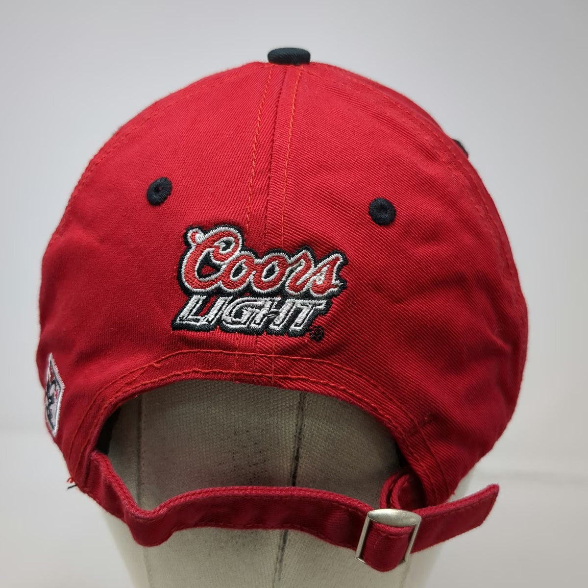 The Game Coors Light Mountain Logo Red Black Baseball Cap Hat One Size Slideback