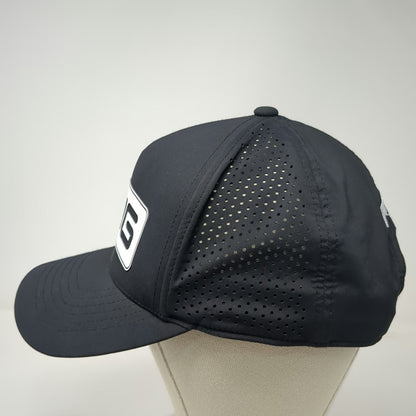 PING Trucker Hat Black One Size Snapback Golf Flexfit 110 Perforated 5-Panel