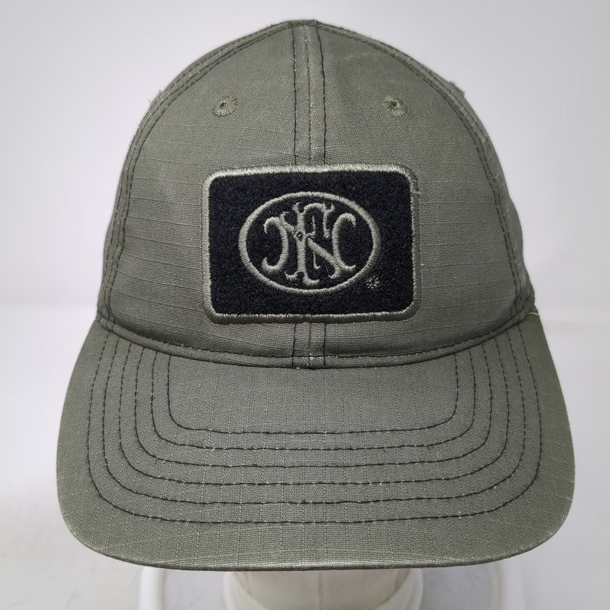 FN Herstal Baseball Cap Green One Size Strapback Embroidered Tactical Logo Hat