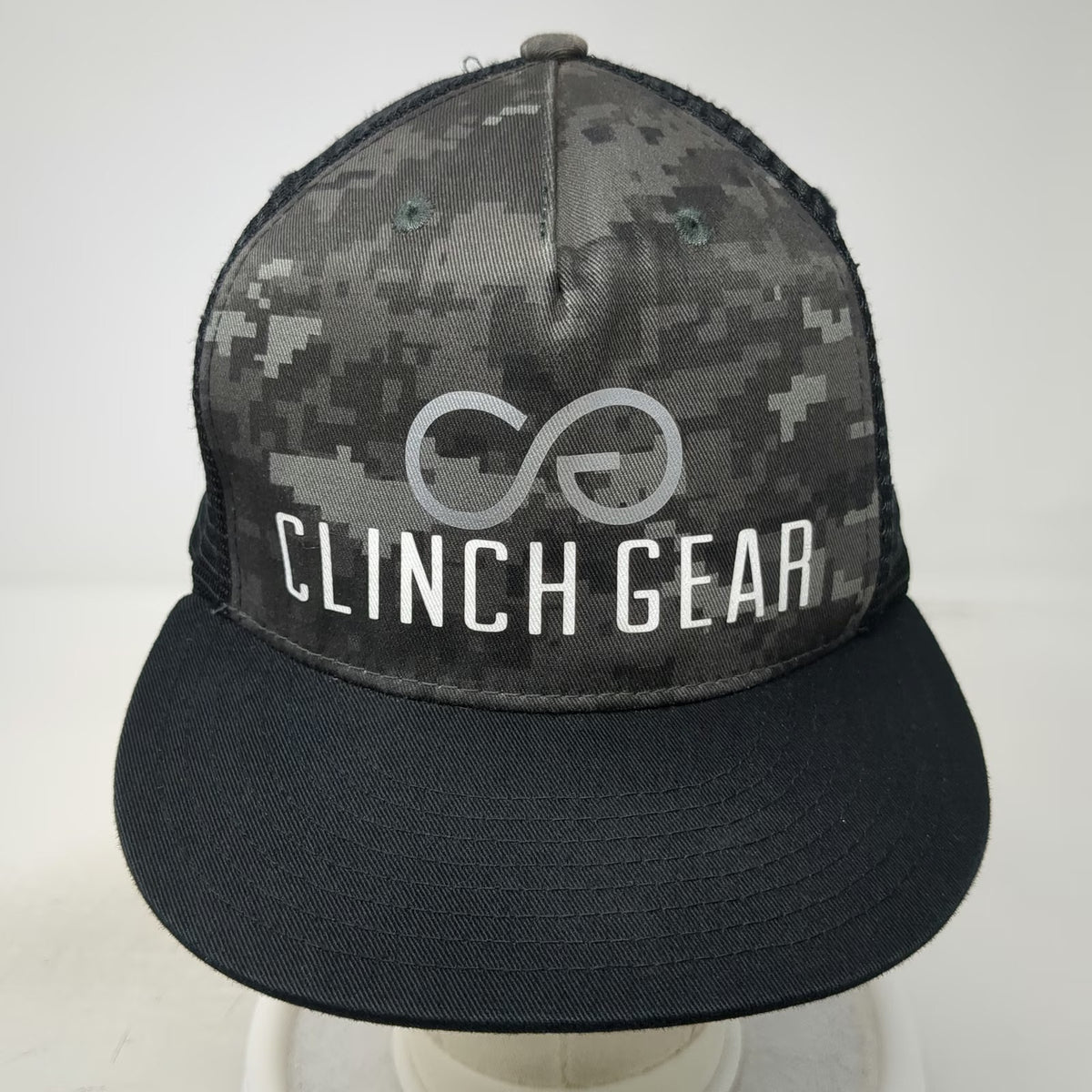 Clinch Gear Trucker Hat Black One Size Digital Camo Mesh Snapback MMA Training
