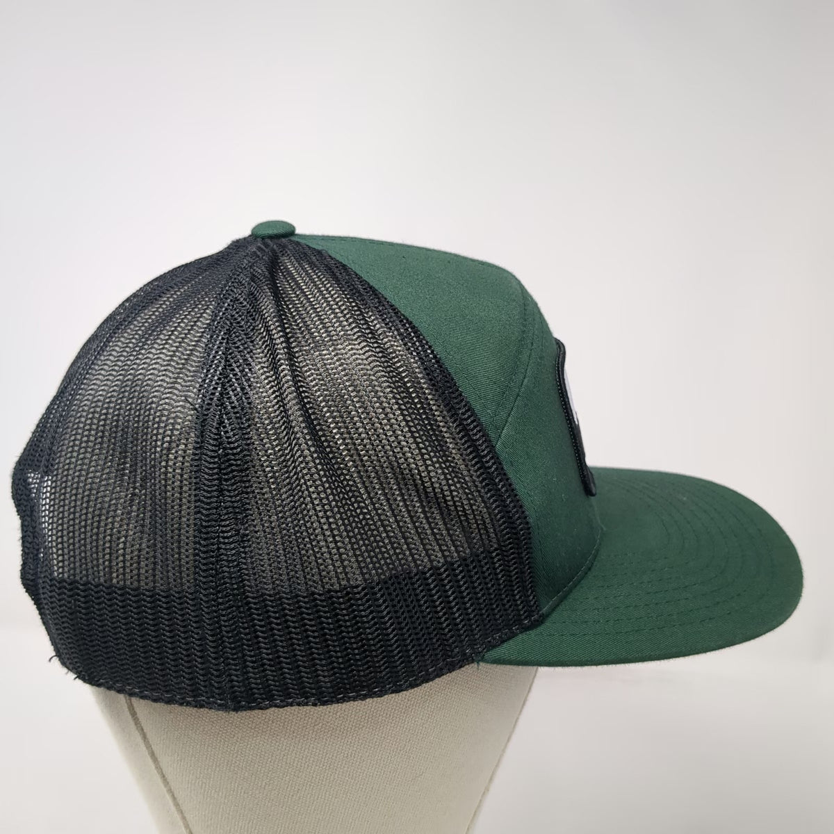 Richardson Trucker Hat Green Black White One Size WestBred Snapback Patch Wheat