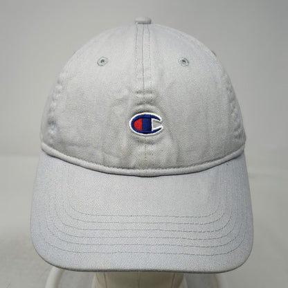 Champion Baseball Cap Gray One Size Slideback Embroidered Logo Cotton Hat