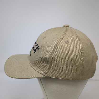 Baseball Cap Beige One Size Mazatlan Mexico Lizard Embroidered Strapback Hat