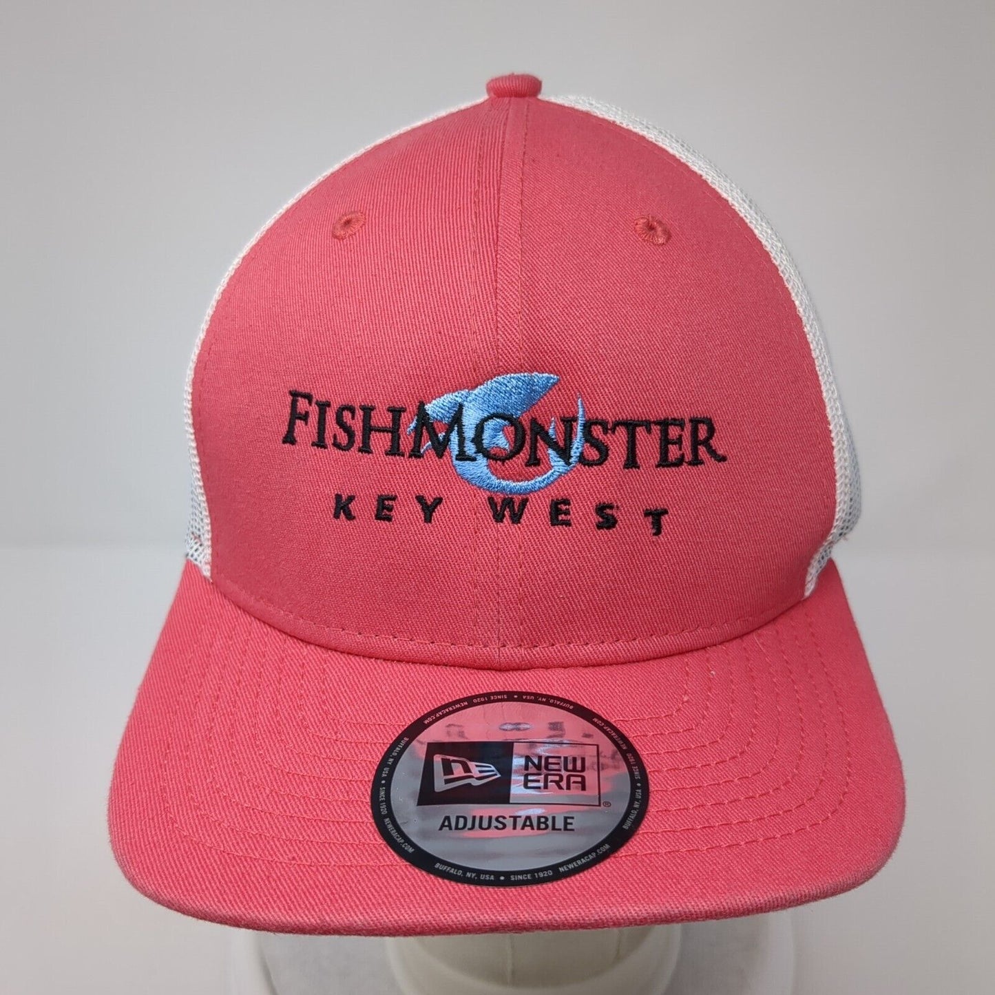 Fishmonster Key West Snapback Trucker Hat Red One Size Mesh Back New Era
